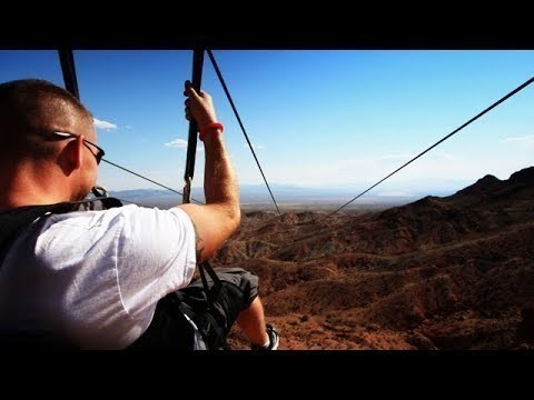 Zip-lining in Bootleg Canyon!