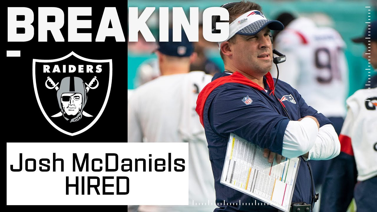 #2 Josh McDaniels announced as new head coach of the Las Vegas Raiders.